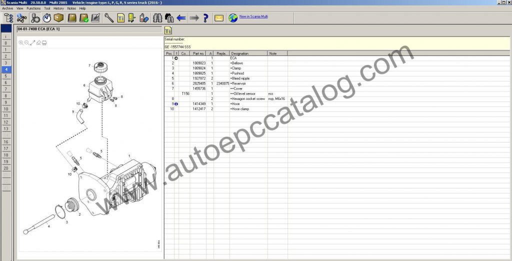 [06.2020] Scania Multi EPC Parts Catalog & Service for Scania Truck and