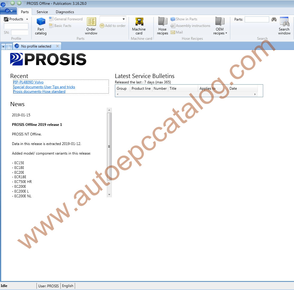 Volvo prosis offline