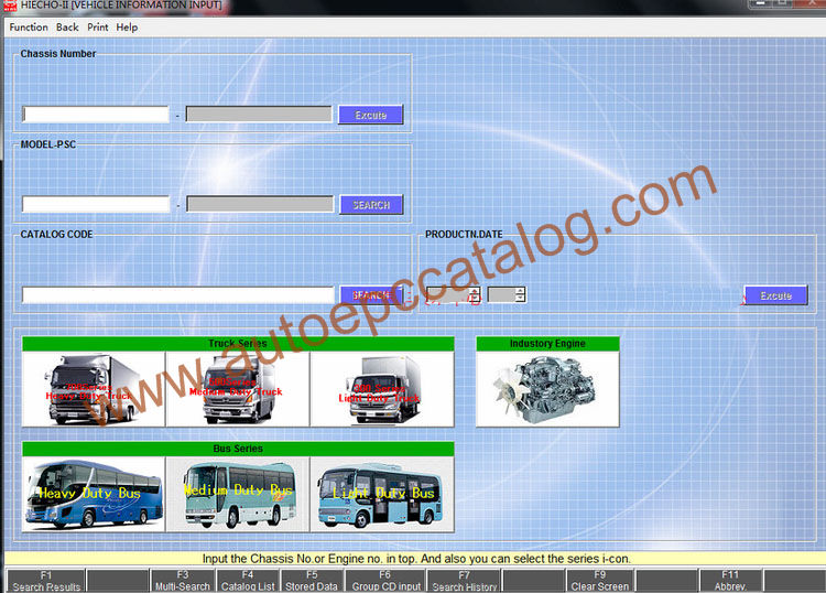 2017 HINO HIECHOII (Hino EPC System) Heavy/Medium Duty Download