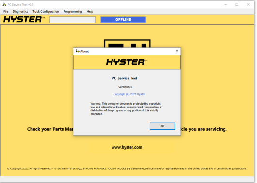 Hyster PC Service Tool 5.5