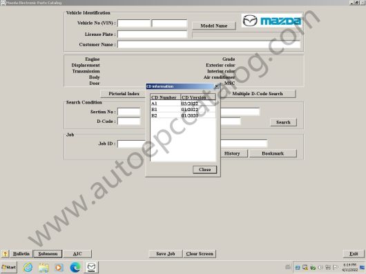 [03.2022] Mazda EPC2 General+ Euro Parts Catalog All in One VMware - Image 4