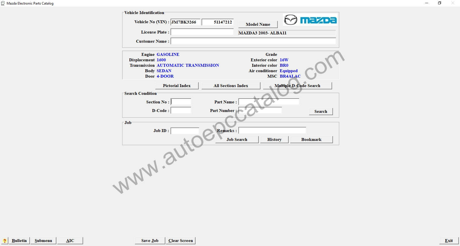 Mazda epc catalog