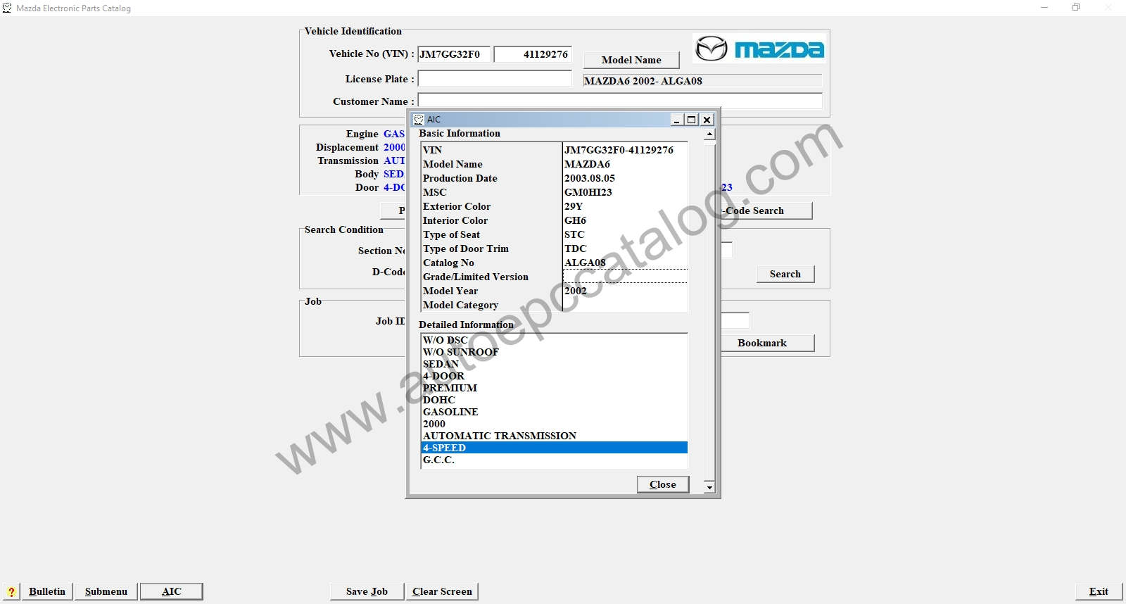 Mazda epc catalog