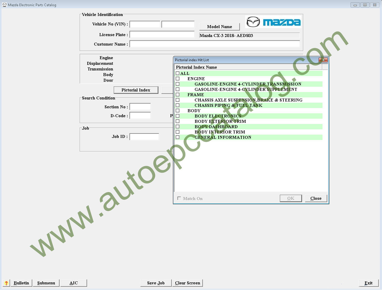 Mazda epc catalog
