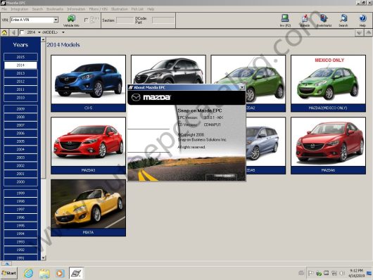 [03.2022] Mazda EPC2 General+ Euro Parts Catalog All in One VMware - Image 7