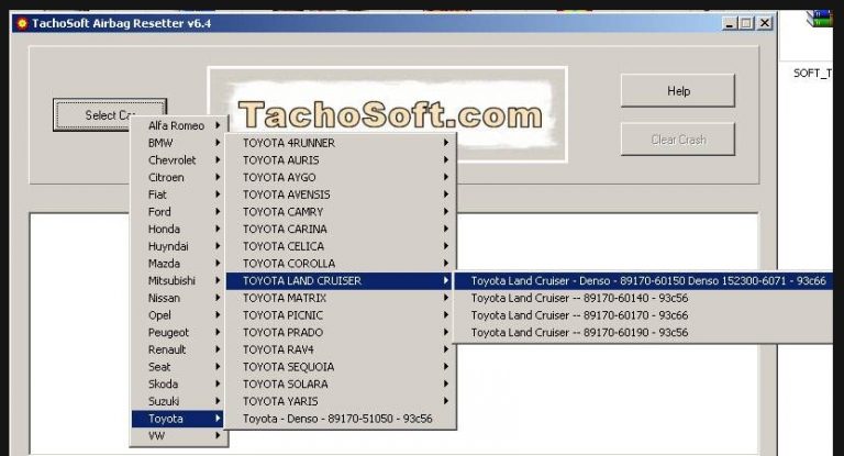 Tachosoft Airbag Resetter 6.4 Airbag Dump Crashdata Resetter