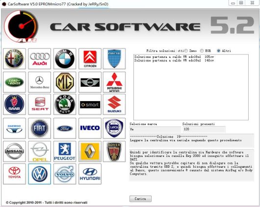 Car Software V5.2 EPROMmicro7711