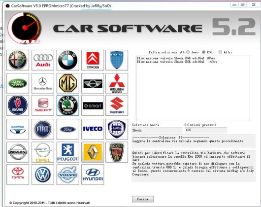Car Software V5.2 EPROMmicro7712