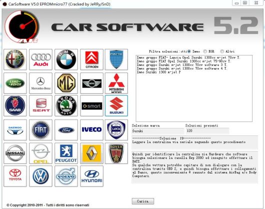 Car Software V5.2 EPROMmicro7713