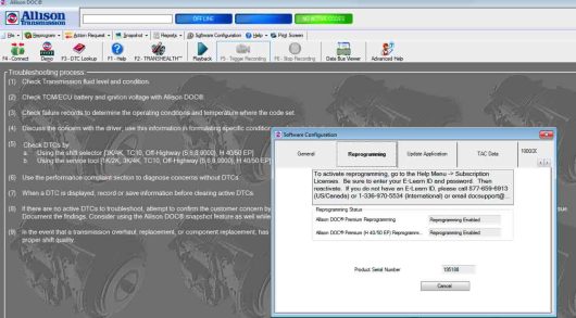 Allison DOC Transmission+GEN5 Diagnostic Software Installation Service (5)