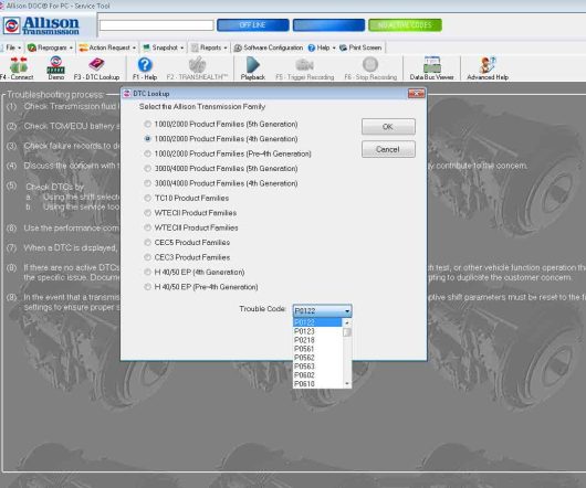 Allison DOC Transmission+GEN5 Diagnostic Software Installation Service (6)