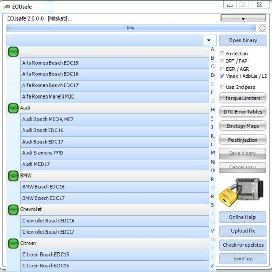 ECUsafe 2.0 DPF FAP EGR AGR Speed limiter Remove Software (2)