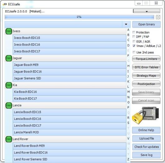 ECUsafe 2.0 DPF FAP EGR AGR Speed limiter Remove Software (4)