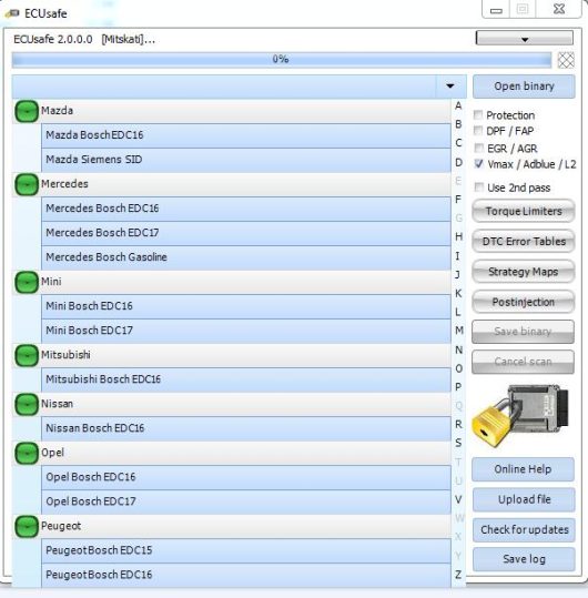 ECUsafe 2.0 DPF FAP EGR AGR Speed limiter Remove Software (5)