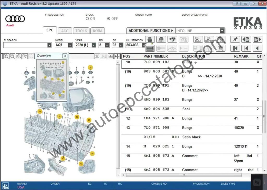[05.2021] Volkswagen ETKA 8.2 EPC 1399 Download & Installation Service Auto EPC Catalog