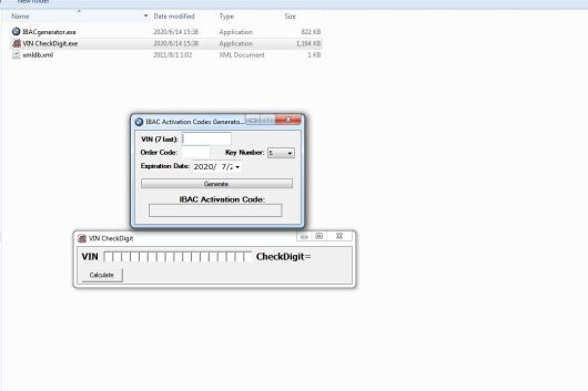BMW IBAC+VIN CheckDigit Password Calculator