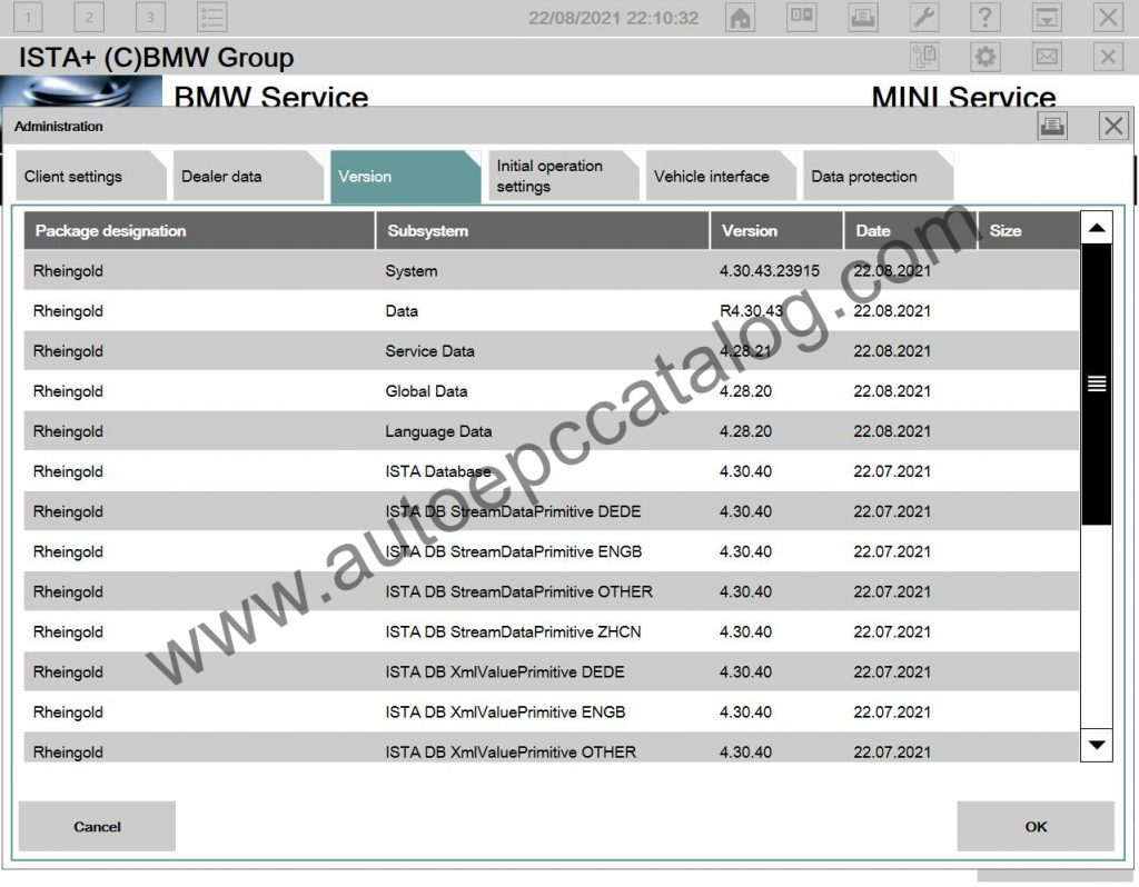 [08.2021] BMW Rheingold ISTA+ 4.30.40 & ISTAP 3.67 With PSdZData Full Download Service Auto
