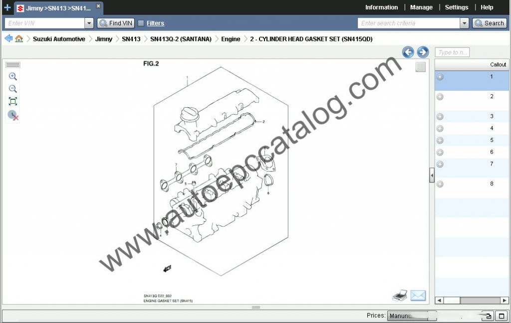 Suzuki epc data