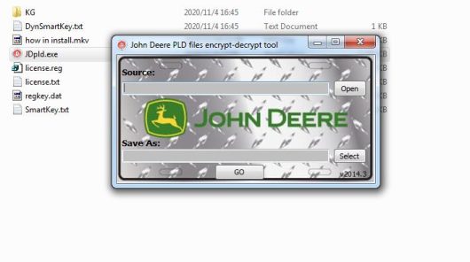 John Deere PayLoad Encryptor - Decryptor+KG+Instruction