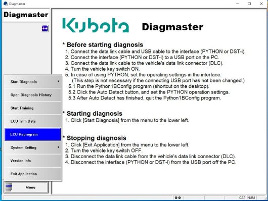 Kubota Takecu diagmaster