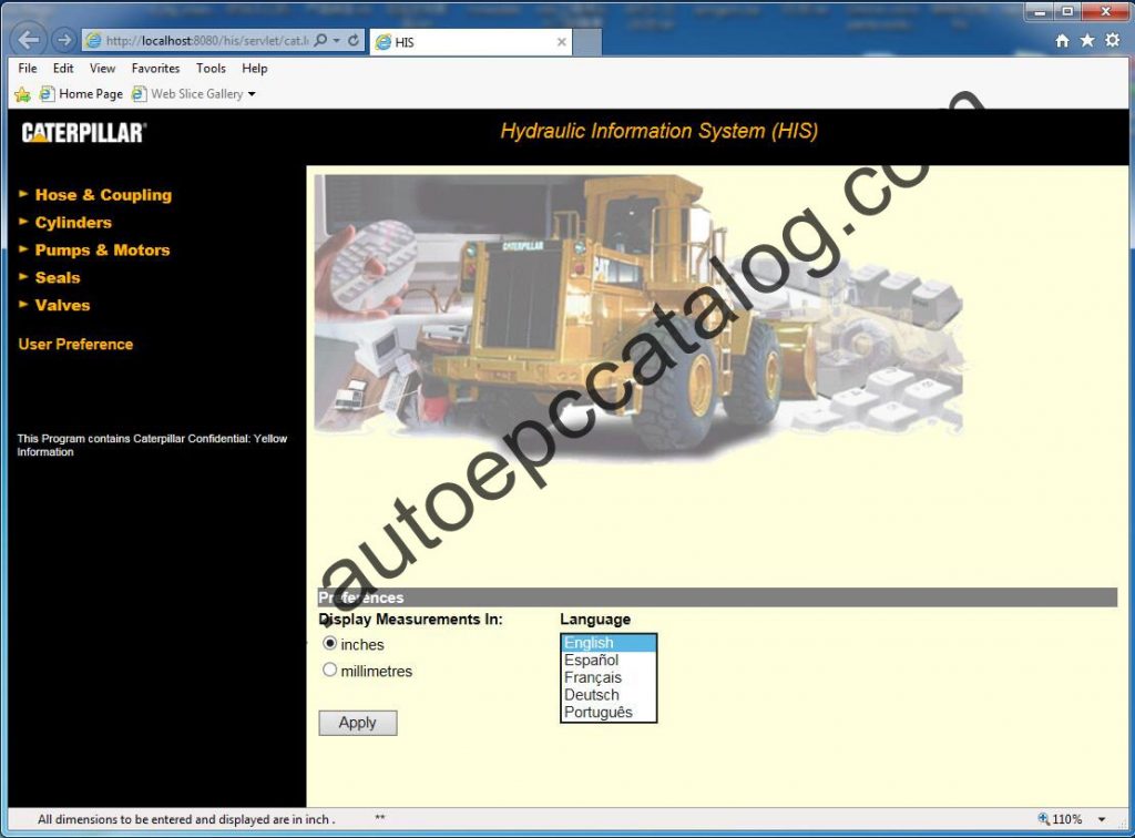 Caterpillar Hydraulic Information System (HIS) 2011 Download & Installation