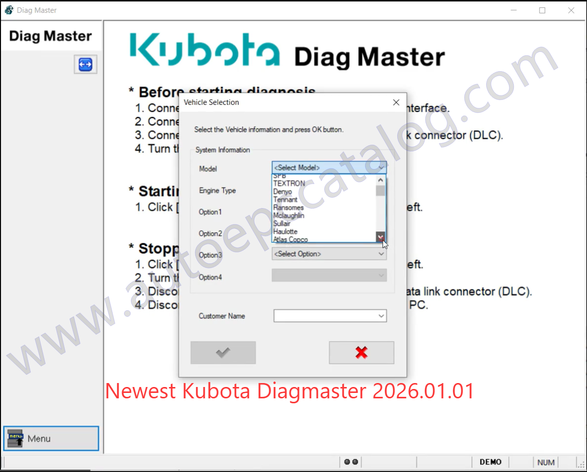 Kubota Diagmaster 2026.01.01
