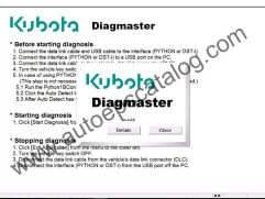 Kubota Diagmaster 4.2.0 Diagnostic Software Download & Installation Service (1)