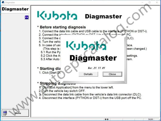 Kubota Takeuchi DiagMaster Level 9 22.08.01 (2)