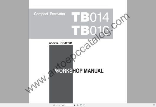 Takeuchi Excavator Workshop EPC+Service Manual (6)