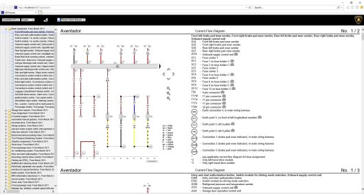 Lamborghini Aventador LP700-4 Wiring Diagram-1