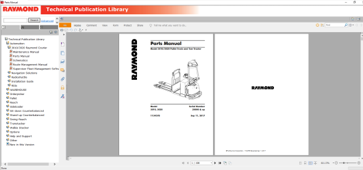 RAYMOND Forklift Technical Publication Library 2019 (5)