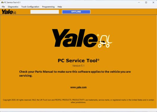 Yale PC Service Tool v5.1