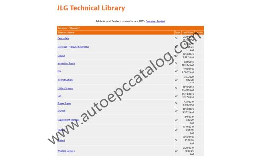 2020 JLG Lift Technical Library Service +Parts Manual PDF (1)