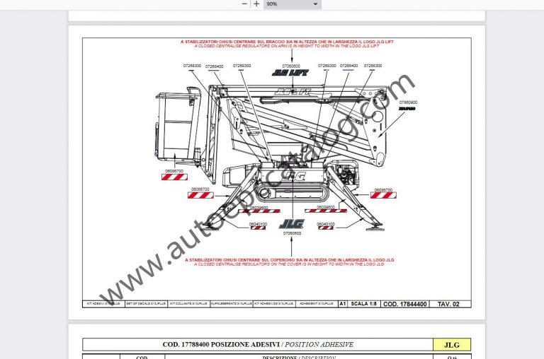 2020 JLG Lift Technical Library Service +Parts Manual PDF Auto EPC