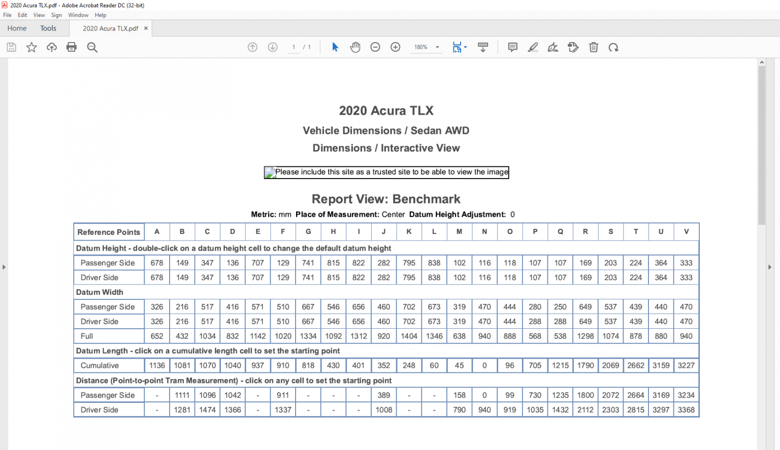 Mitchell CRS Vehicle Frame Dimensions 20082020 PDF Files