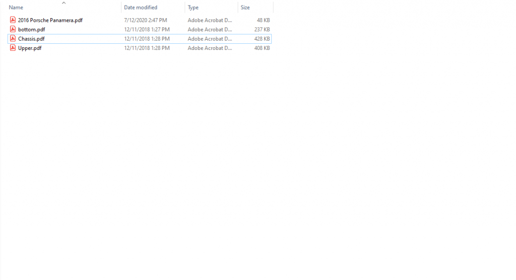 Mitchell CRS Vehicle Frame Dimensions 20082020 PDF Files