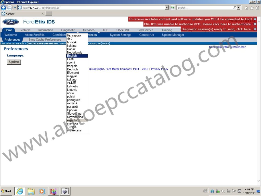 [02.2022] Ford ETIS IDS Offline Service Manual Installation VMware Version