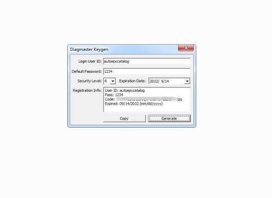 Kubota Takeuchi DiagMaster License KG Authorization Level 6 ECM Programming