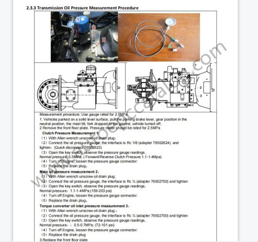 Utilev Forklift A Series EPC+Service Operator Manuals PDF Download (6)