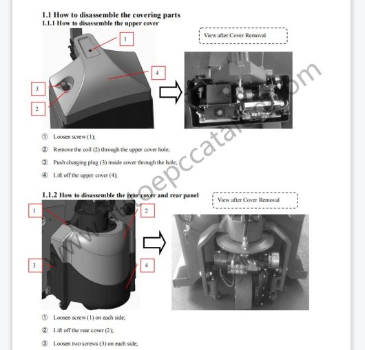 Utilev Forklift A Series EPC+Service Operator Manuals PDF Download (7)