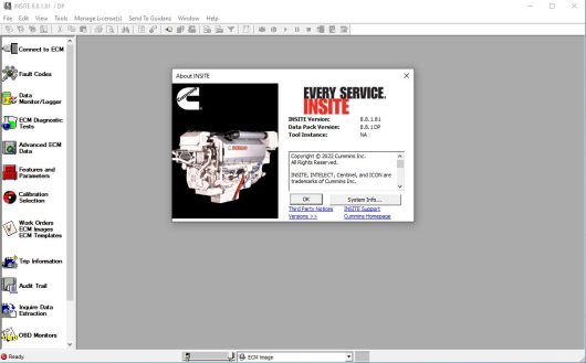insite 8.8 diagnostic software