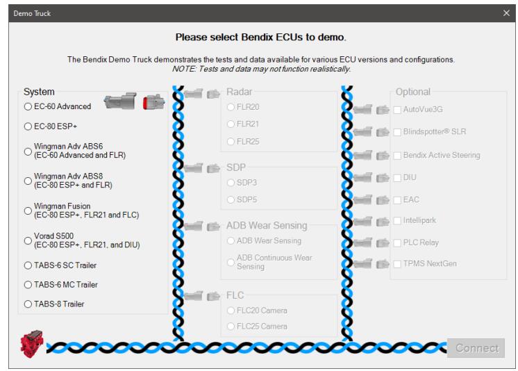 How to Bendix Virtual Truck Demo Connection Function (2)