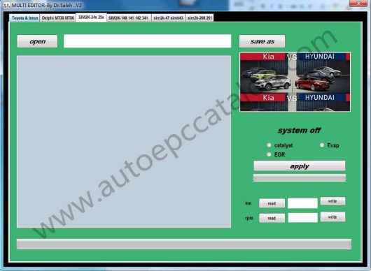 2023 Multi Editor Toyota & Lexus Hyundai KIA DPF EGR DTC OFF Software (3)