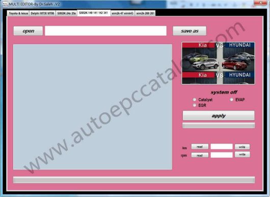 2023 Multi Editor Toyota & Lexus Hyundai KIA DPF EGR DTC OFF Software (4)
