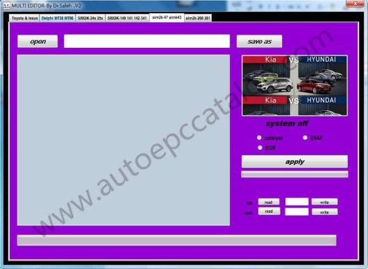 2023 Multi Editor Toyota & Lexus Hyundai KIA DPF EGR DTC OFF Software (5)