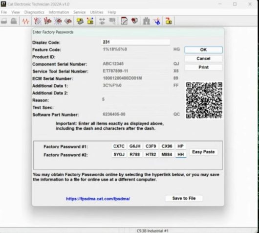 Caterpillar 18 Digits Password One-Time Calculate Service (1)