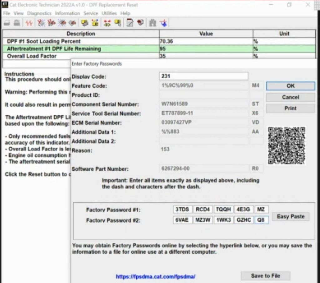 Caterpillar 18 Digits Factory Password Calculator One-Time Calculate ...