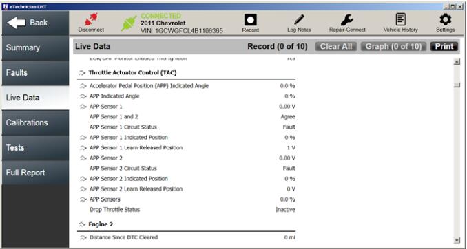 How to Use eTechnician to View Read-time Vehicle Data (5)