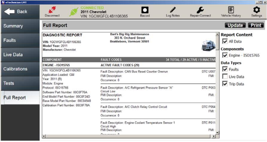 How to Use Nexiq eTechnician Full Report to View Diagnostic Report (3)