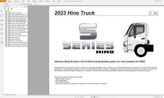 HINO Truck Service Manual 2022 Workshop Repair Book-2